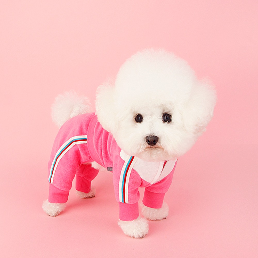 [2차 재입고] Tennis Dog Sweatsuit 테니스독 스웻수트_ Pink