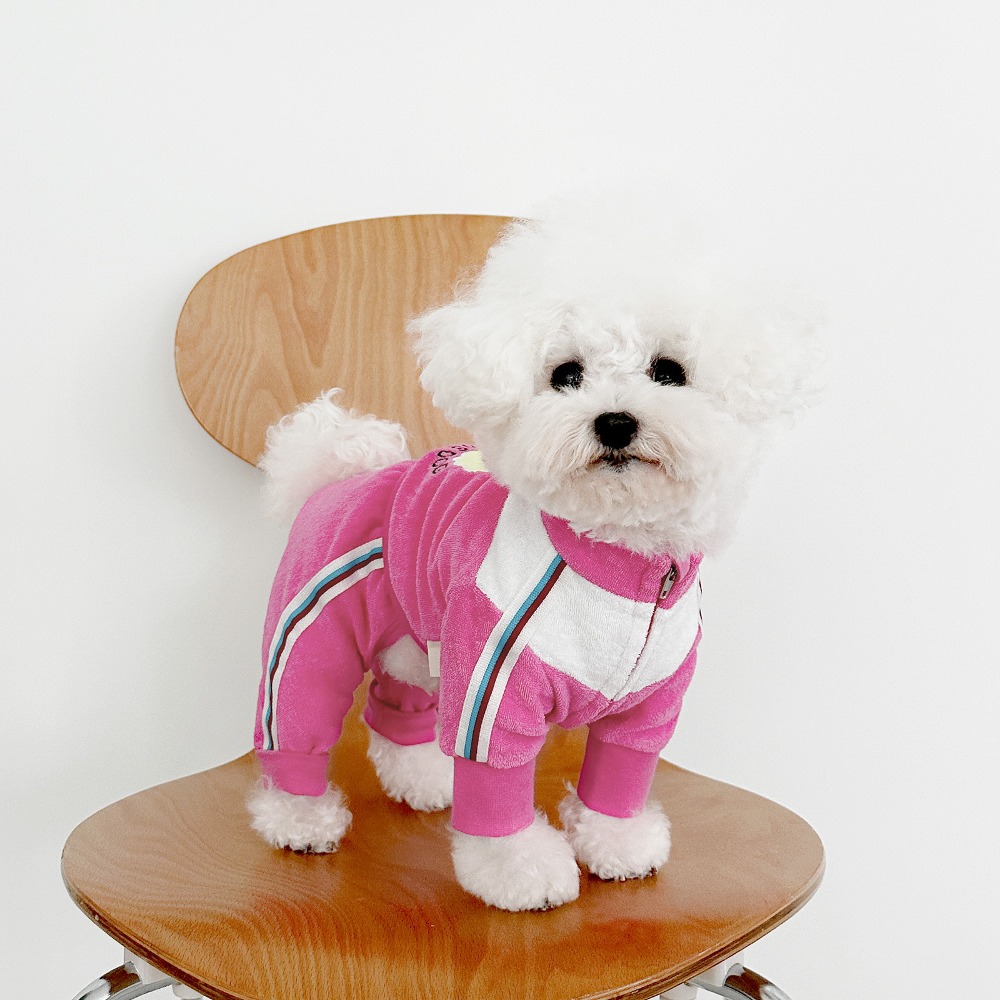 [2차 재입고] Tennis Dog Sweatsuit 테니스독 스웻수트_ Pink